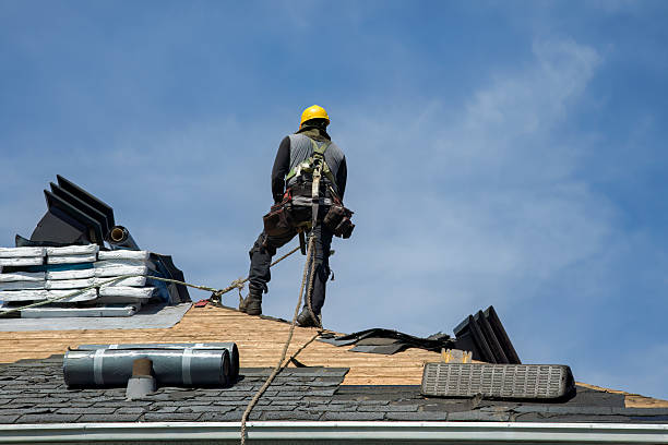 Professional Roofing technician working in College Corner, OH